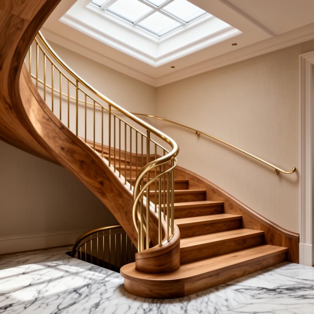 Escalier sculptural sur-mesure — Lausanne · Ouchy